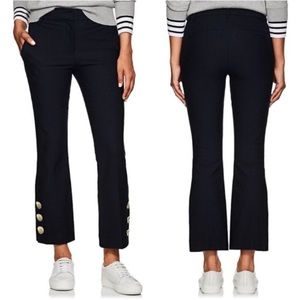 Derek Lam 10 Crosby Cropped Flare Button Trouser